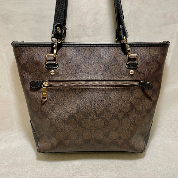 Coach Zip Top Signature Tote - Picture 4 of 15